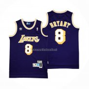 Maglia Los Angeles Lakers Kobe Bryant NO 8 retro Viola